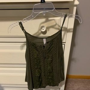 Off the shoulder tank